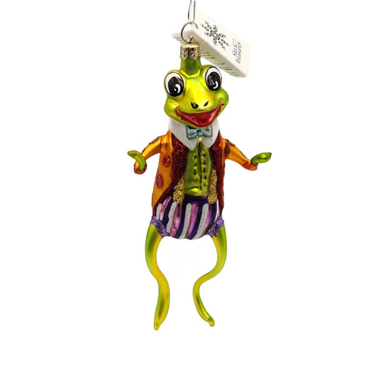 Slavic Treasures Mr Happy Hoppy Frog Halloween Tree Ornament 99-146-A-FB