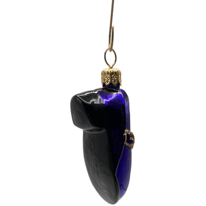 Patricia Breen Little One's Shoe Purple Gold Buckle Christmas Tree Ornament CATZ