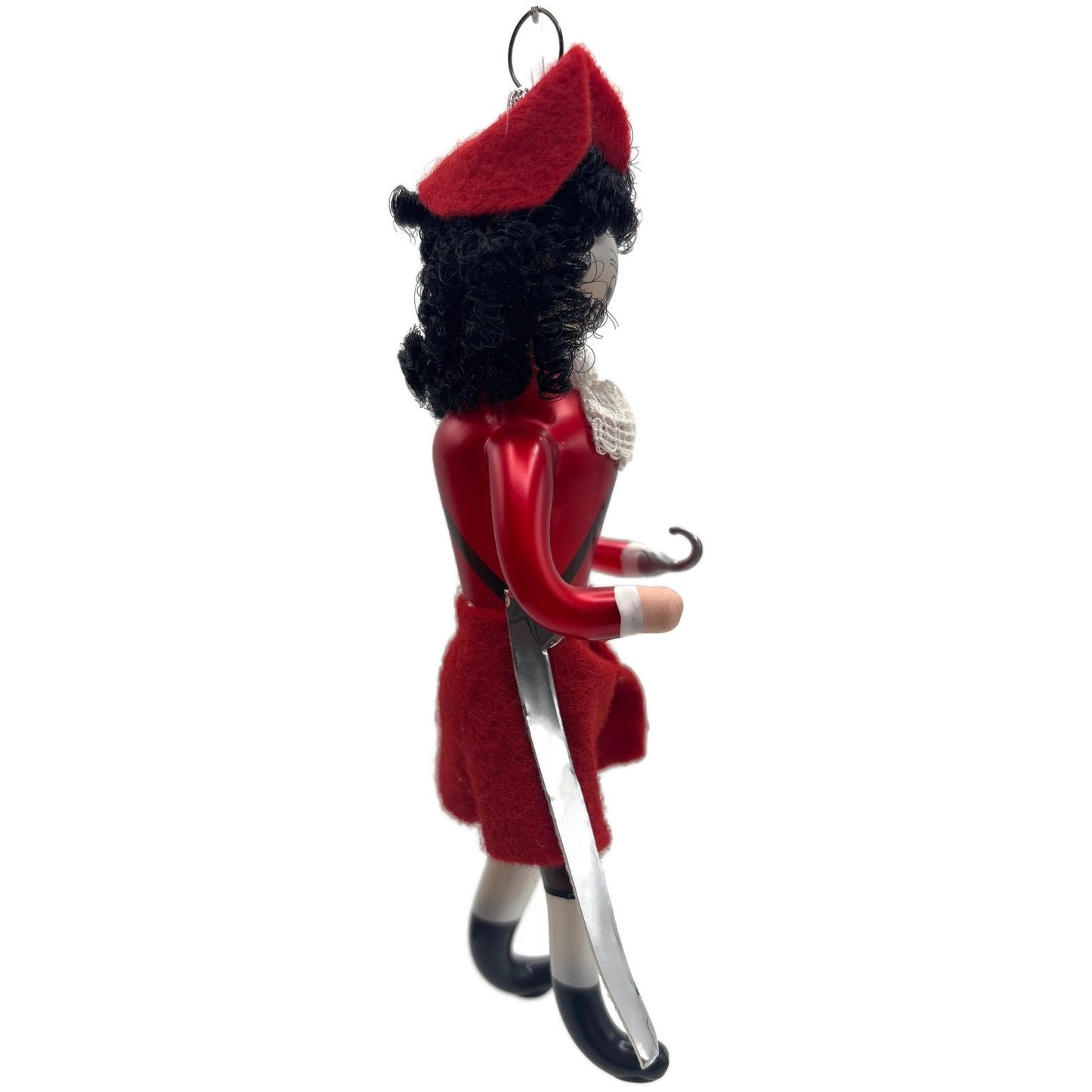 Soffieria De Carlini Captain Hook Italian Red Glass Christmas Tree Ornament