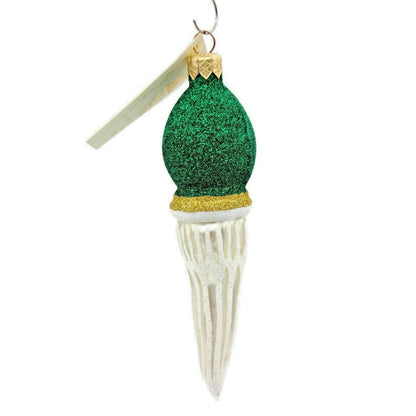 Patricia Breen Ornament Miniature Saint Petersburg Santa Head Green Christmas