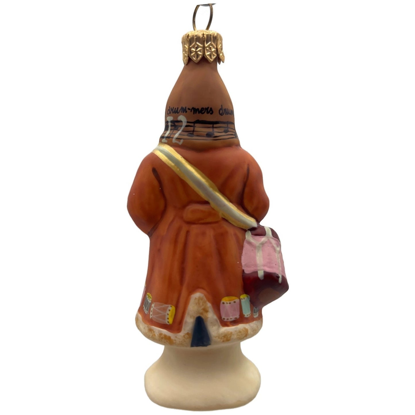 Vaillancourt Folk Art 12th of 12 Days Of Christmas Drummer Santa Matte Ornament