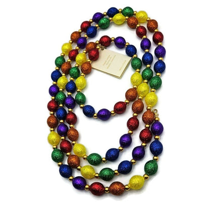 Patricia Breen Garland 2 Decorate Rainbow Christmas Holiday Bead Decoration