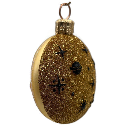 Patricia Breen Miniature Moon And Many Stars Planet Gold Christmas Tree Ornament