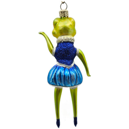 Slavic Treasures Mrs. Happy Hoppy Frog Frolic Halloween Christmas Ornament