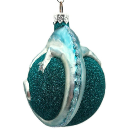 Patricia Breen Chameleon Turquoise Glittered Christmas Holiday Tree Ornament