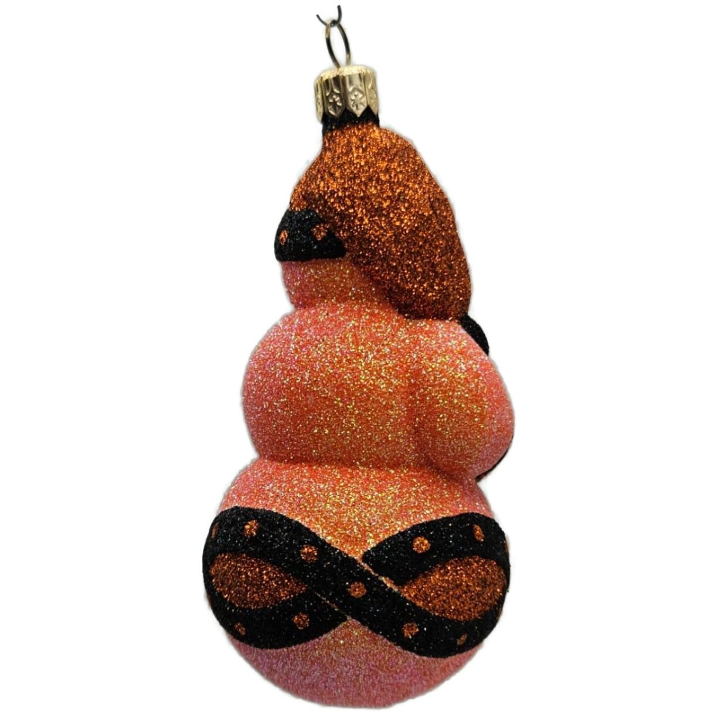 Patricia Breen Faberge Snowman Halloween Orange Stars Christmas Tree Ornament