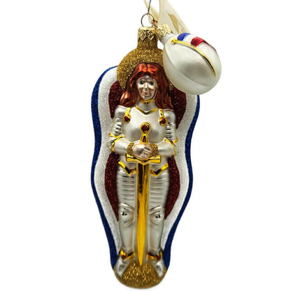 Patricia Breen Joan of Arc Pearl Halo Christmas Ornament Signed Tag 2 of 500