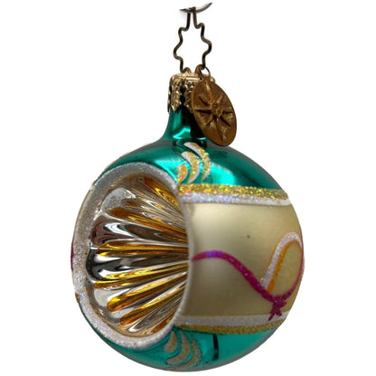 Christopher Radko Fantasia Single Reflector Floral Flare Christmas Tree Ornament