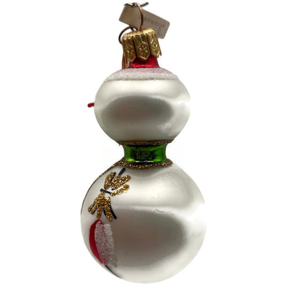 Miniature Snowman White Poland Christmas Tree Ornament Department 56