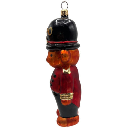 Christopher Radko FAO Schwarz Toy Soldier Bear Red Christmas Tree Ornament