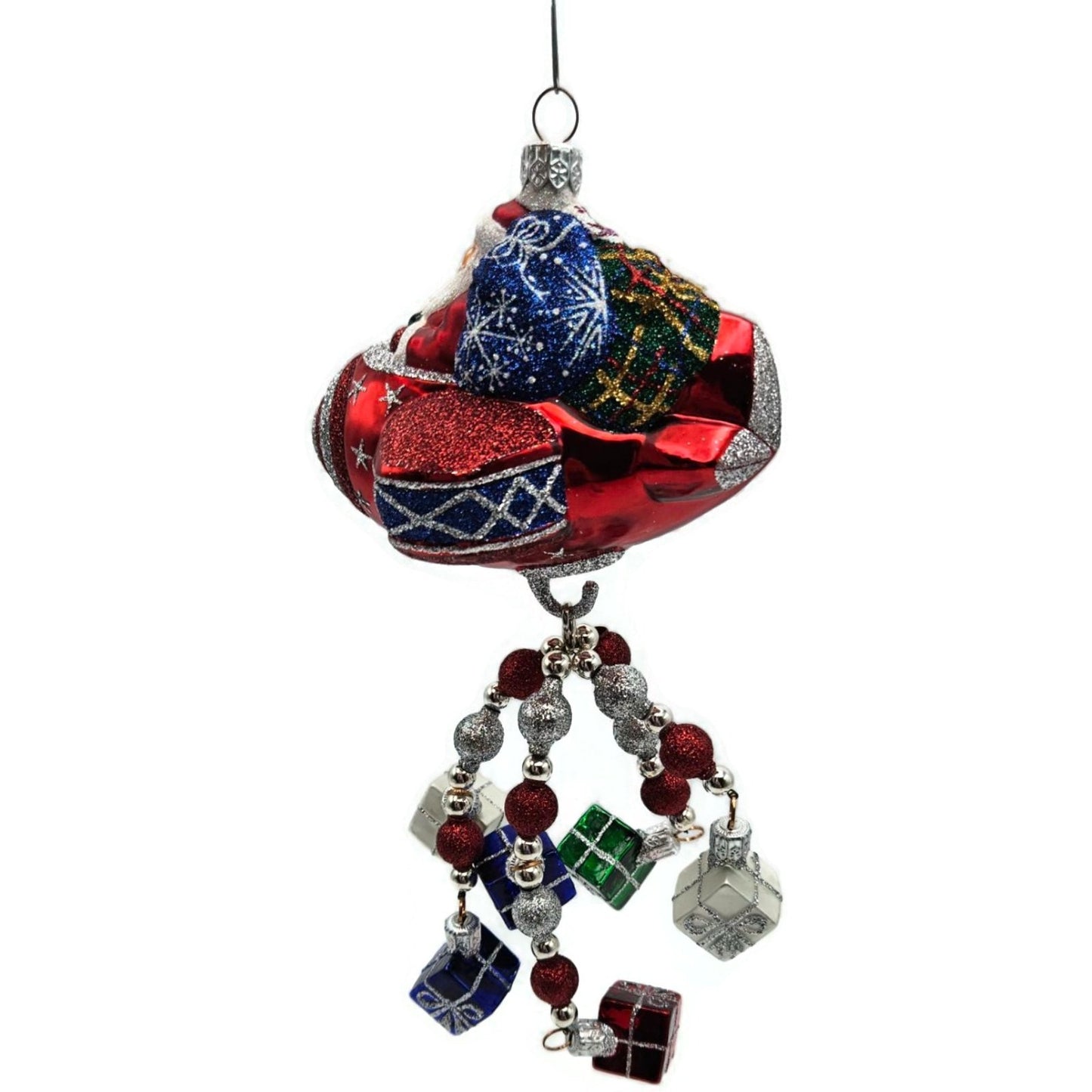 Patricia Breen Santa du Ciel Red Air Plane Travel Gifts Christmas Tree Ornament