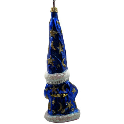 Christopher Radko Magic Munchkin Moon Wizard Blue Star Christmas Ornament 96-240