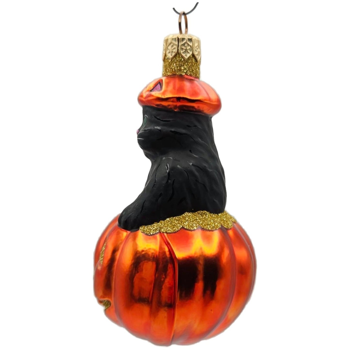 Patricia Breen Halloween Cat-O-Lantern Orange Pumpkin Gold Christmas Ornament
