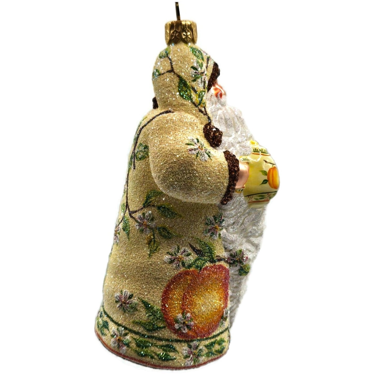 Patricia Breen Connaught Santa Peaches Spring Tea Party Christmas Tree Ornament