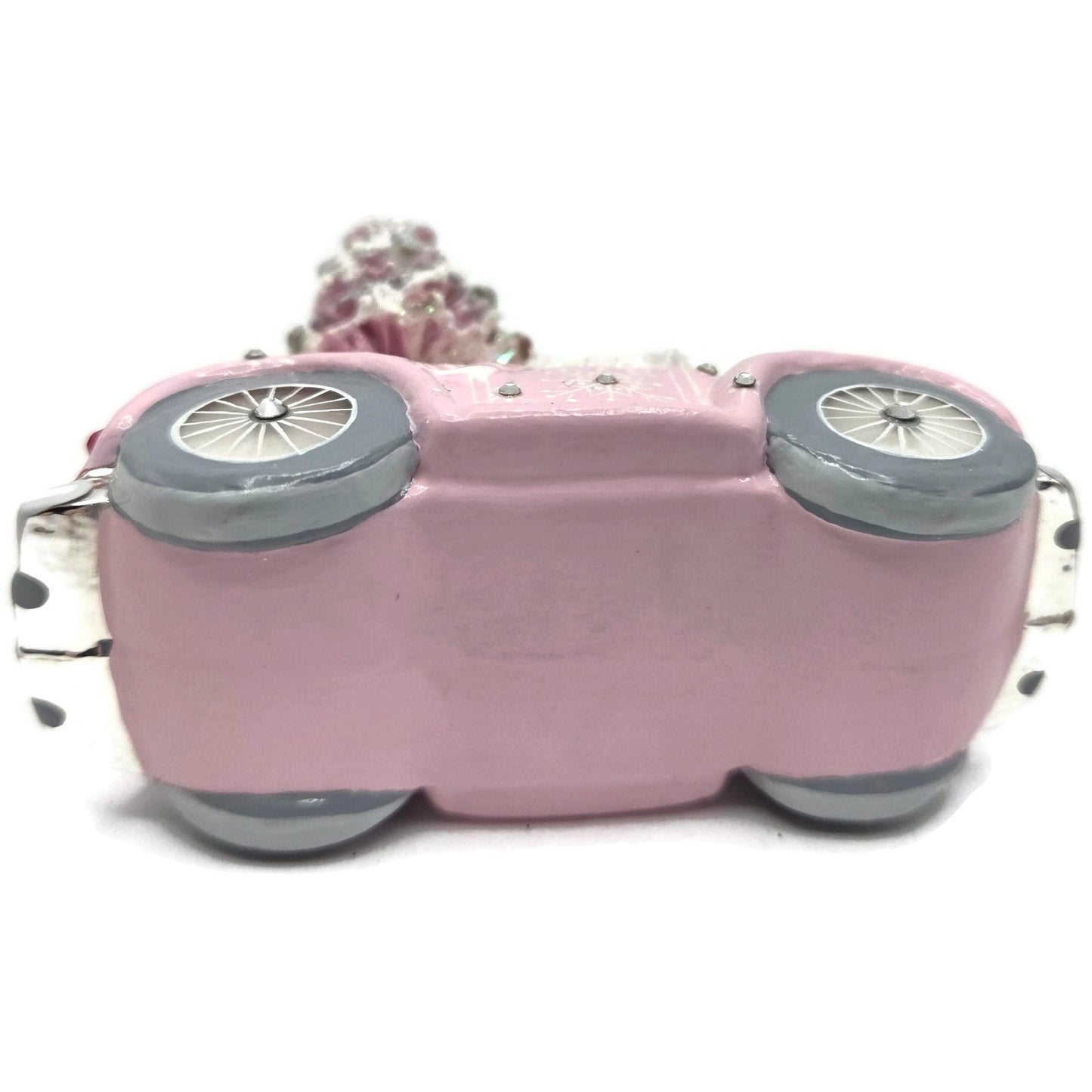 Patricia Breen Joy Ride Pink Car Snowman Travel Christmas Ornament CATZ Rare