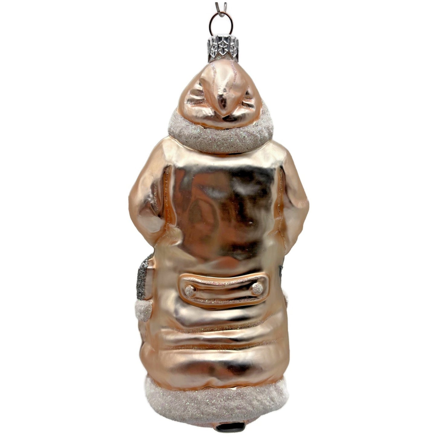 Patricia Breen Santa for Kevin Summer Pink Flowers On Staff Christmas Ornament