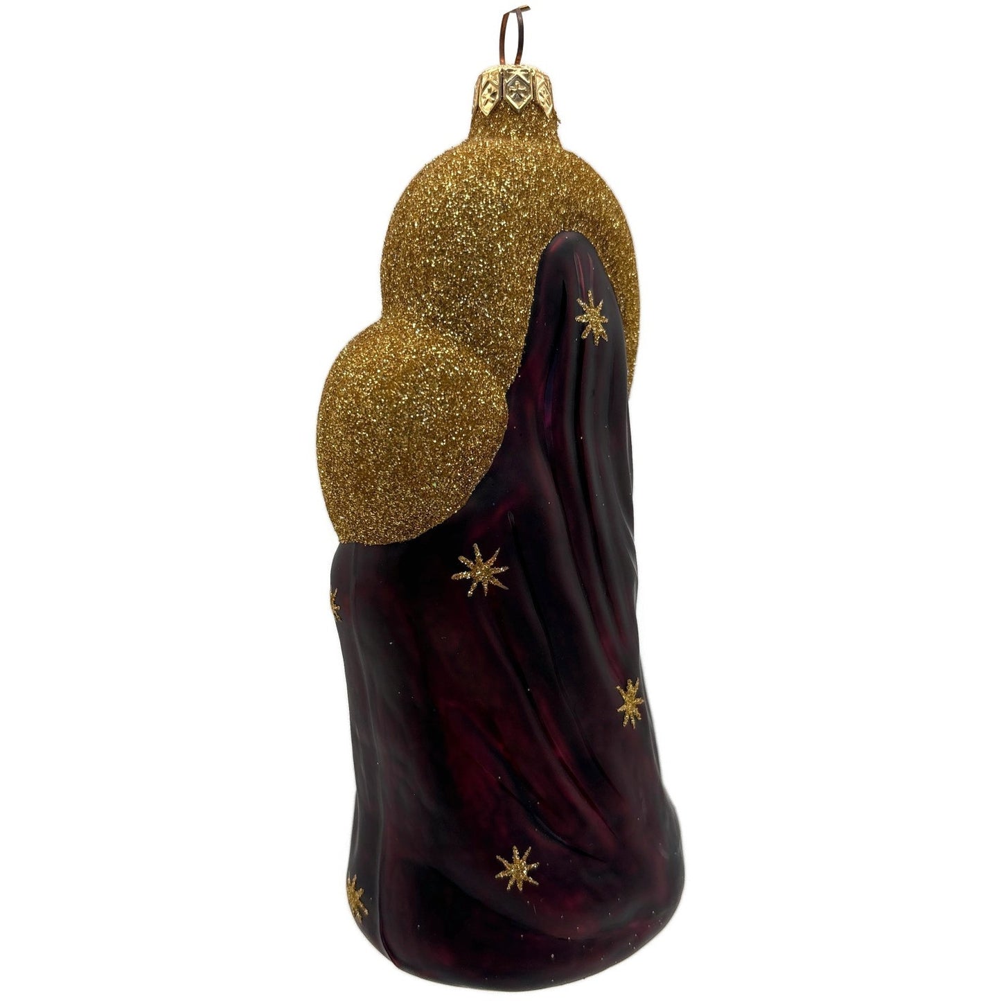 Patricia Breen Madonna of The Sun Bordeaux Stars Religious Christmas Ornament