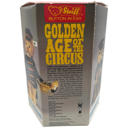 Steiff Golden Age Circus Lion Bandsman Trumpet Teddy Bear Limited Edition Box