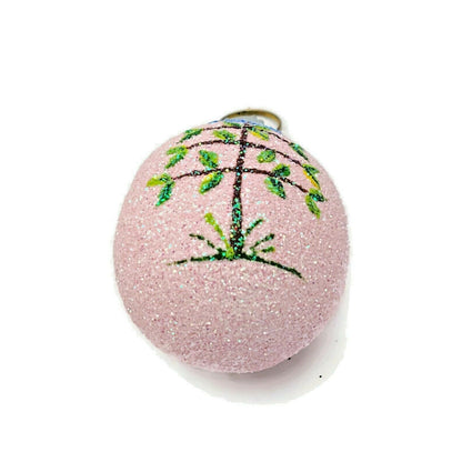 Patricia Breen Miniature Egg Espaliered Blue Bird Easter Spring Holiday Ornament