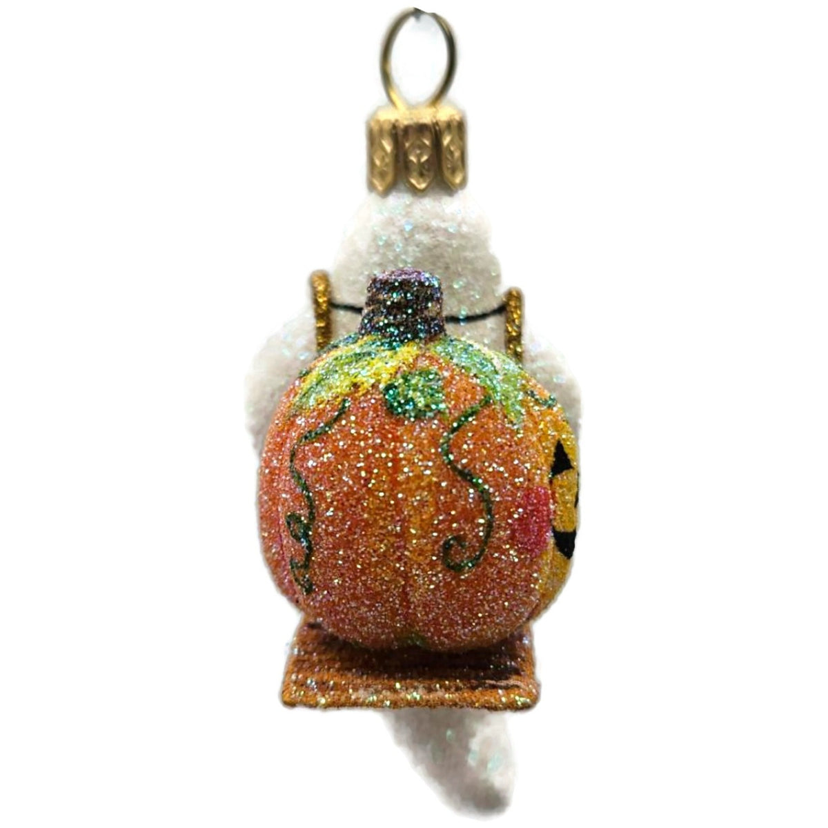 Patricia Breen Halloween Delivery White Orange Pumpkin Christmas Ornament 2825