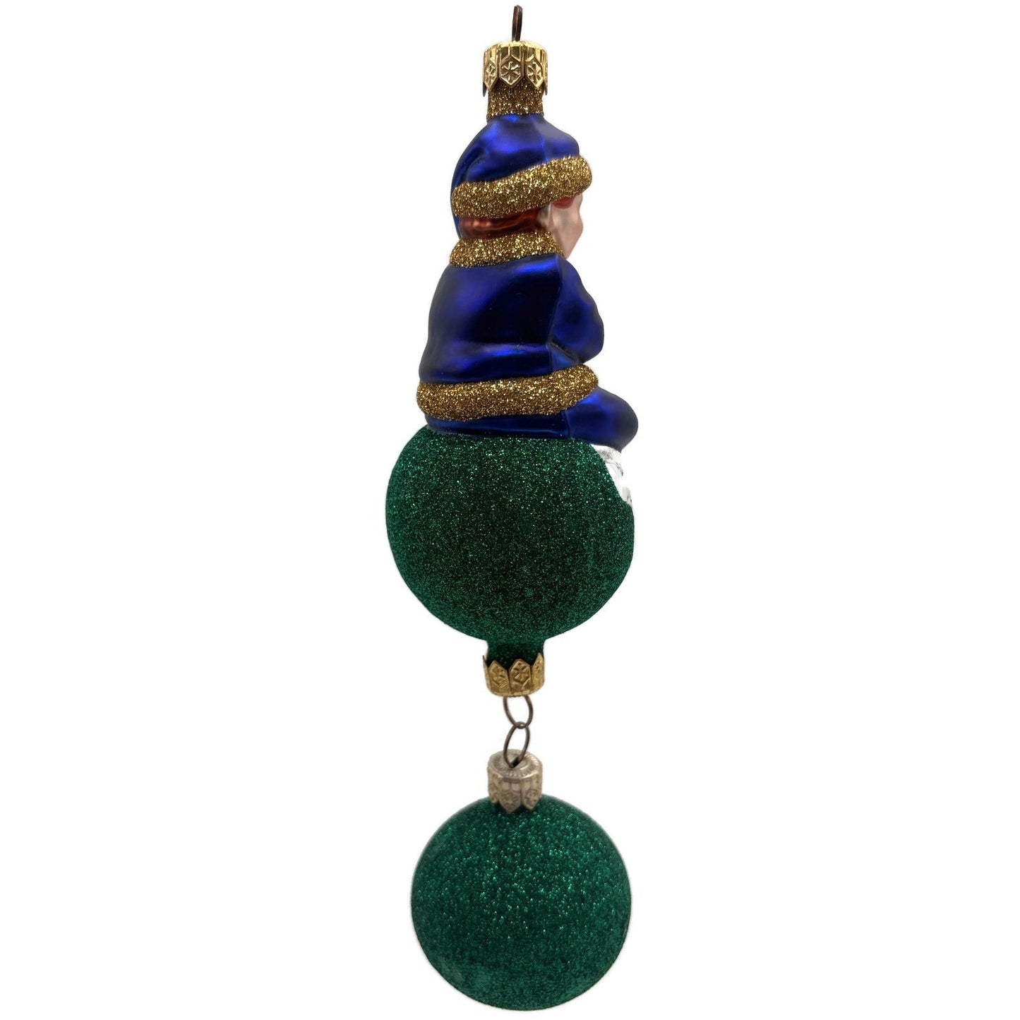 Patricia Breen Jingles The Elf Blue Suit Green Ball Christmas Ornament 9900HCB