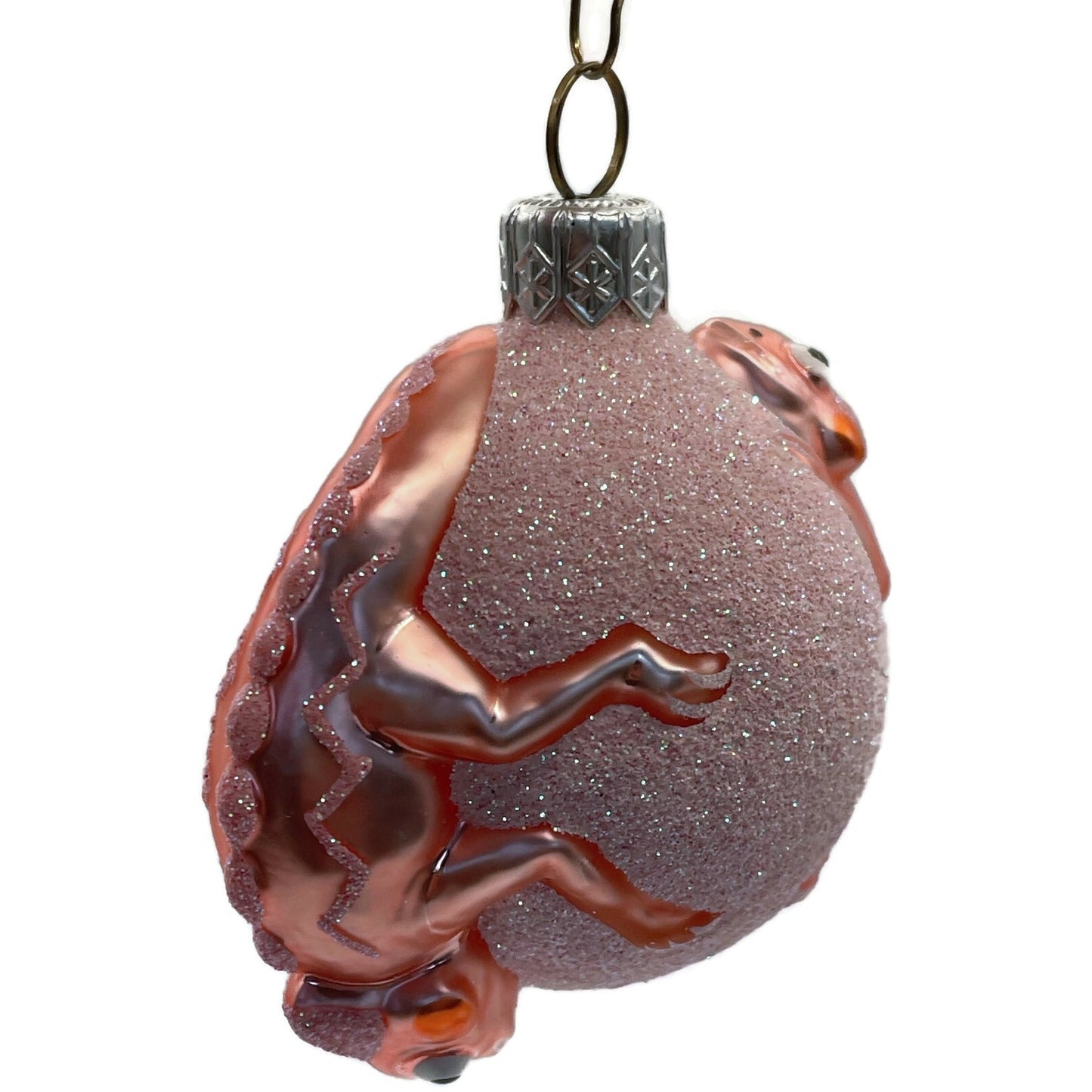 Patricia Breen Ornament Once Again for James Pink Chameleon Christmas Decoration