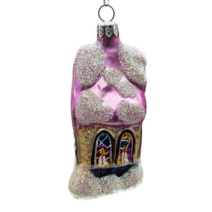 Christopher Radko Midnight Mass Pink Purple Chapel Christmas Ornament 94-913-2