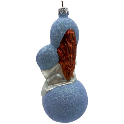 Patricia Breen Seated Madonna Blue Stars Christian Jesus Christmas Tree Ornament