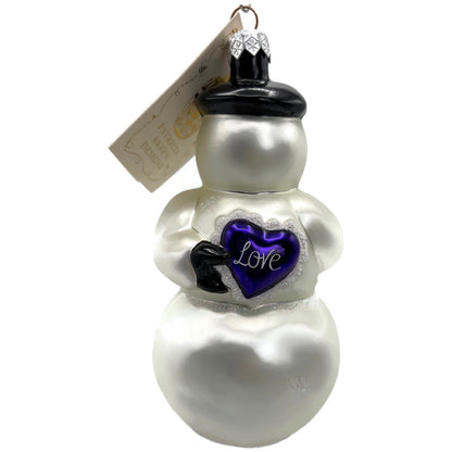 Patricia Breen My Heart Belongs To You Purple Heart Love Dots Christmas Ornament