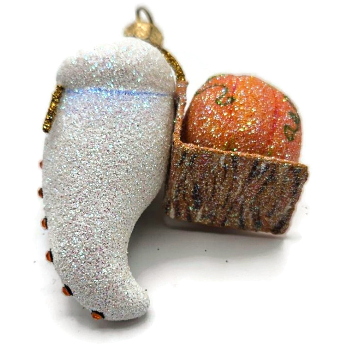 Patricia Breen Halloween Delivery White Orange Pumpkin Christmas Ornament 2825