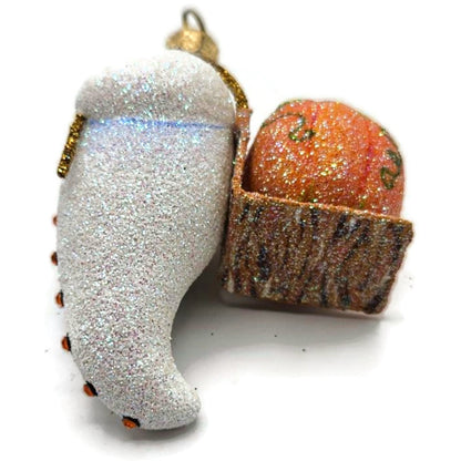 Patricia Breen Halloween Delivery White Orange Pumpkin Christmas Ornament 2825