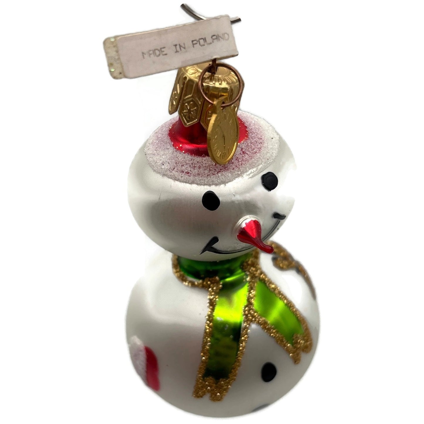 Miniature Snowman White Poland Christmas Tree Ornament Department 56