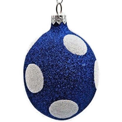 Patricia Breen Eggs Blue Polka Dot White Easter Christmas Spring Tree Ornament