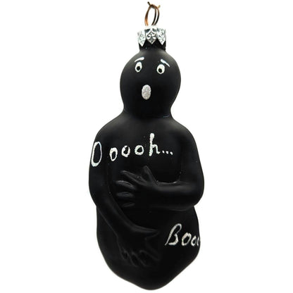 Patricia Breen Oscar Ghost Black Matte Halloween Christmas Tree Ornament