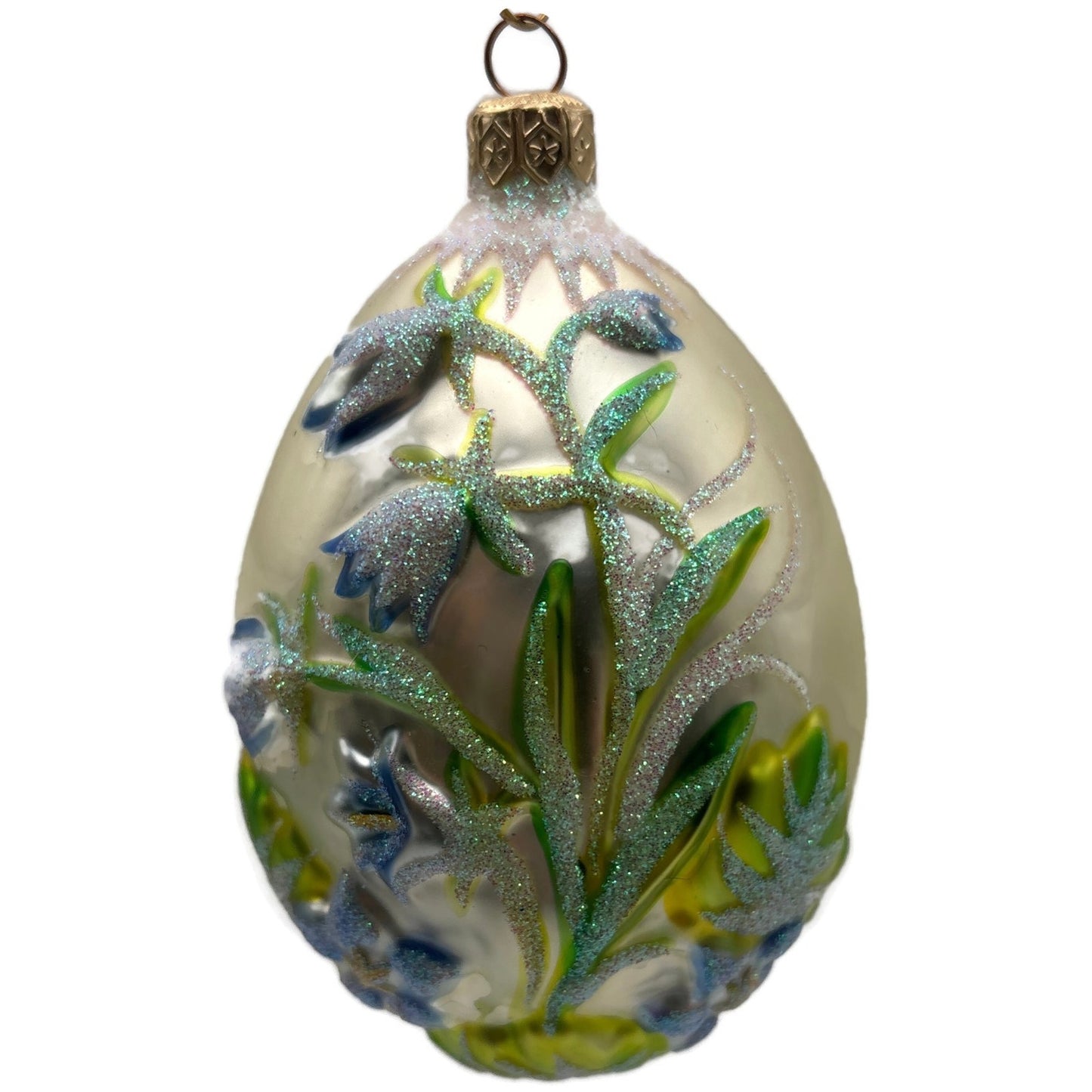 Patricia Breen Bluebell Egg Flower Easter Glass Christmas Tree Ornament 9700