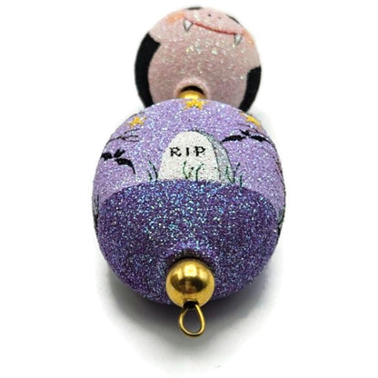 Patricia Breen Kinley Kinetics II The Count Moon Purple Halloween Ornament CATZ