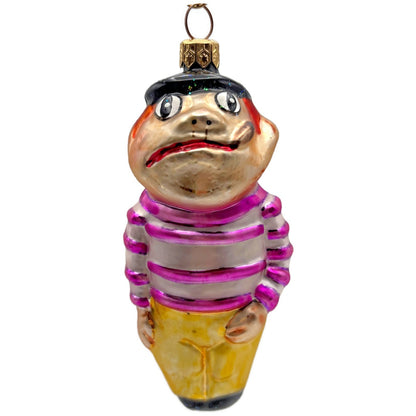 Christopher Radko Mugsy Stripe Glass Limited Edition Christmas Ornament 95-183-0