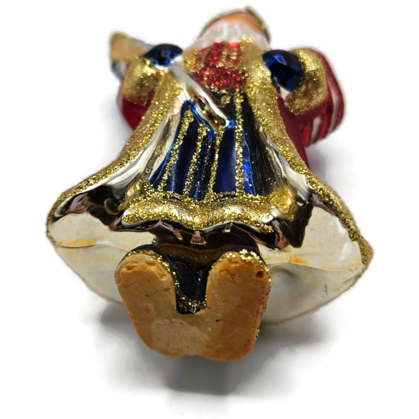 Kurt Adler Noble Gems Patriotic Santa Claus July 4th Glass Christmas Ornament