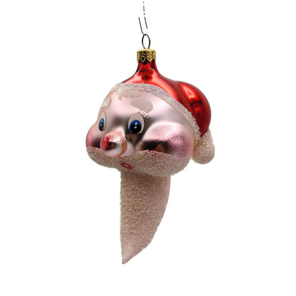 Christopher Radko Cheeky St. Nick Pink Italian Christmas Tree Ornament 95-274-0