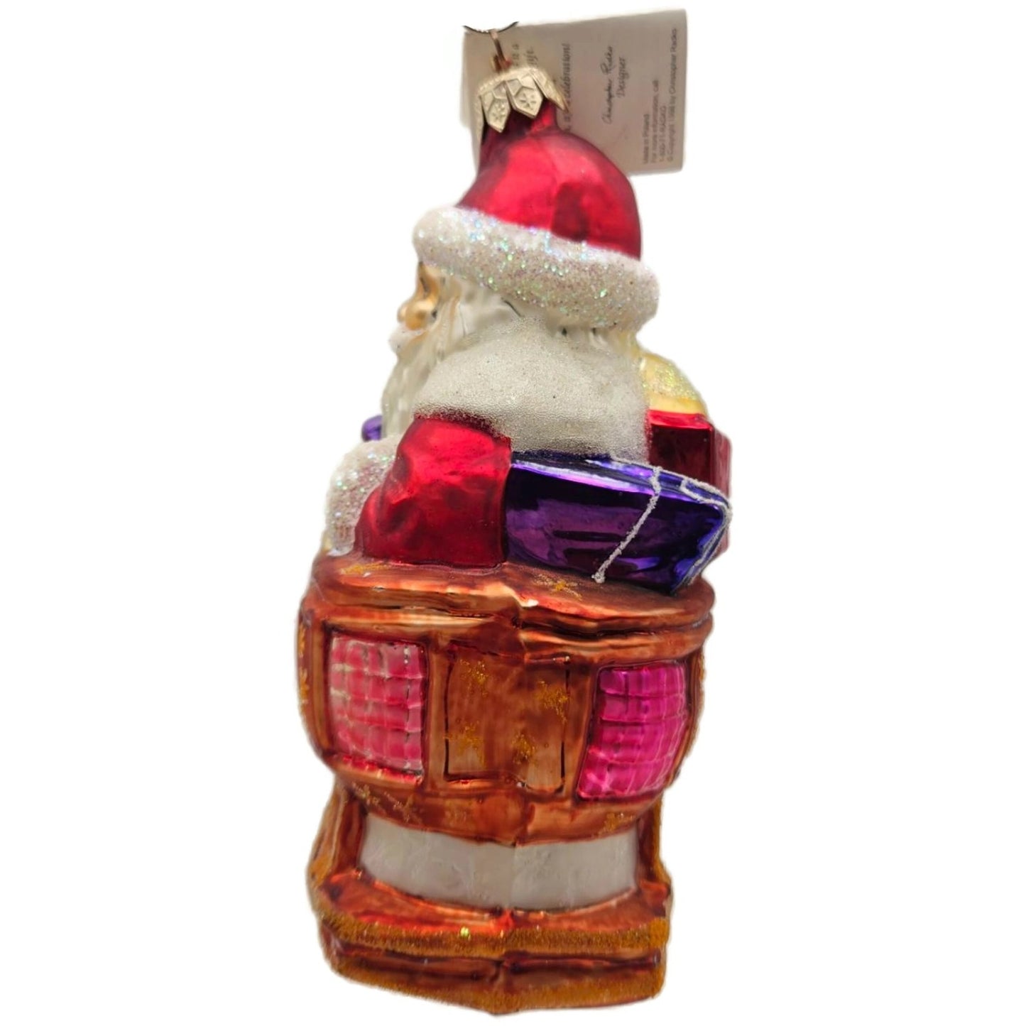 Christopher Radko Heartlight Express Santa Claus Sleigh Toys Ornament 97-250-0