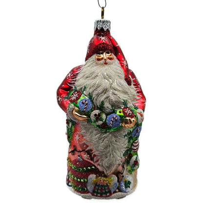 Patricia Breen Karas Santa Claus Red Angels Snowman Christmas Ornament Candy