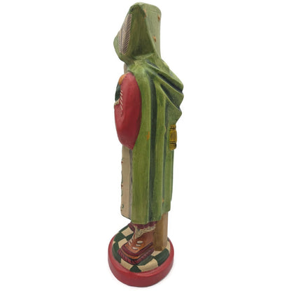 Vaillancourt Scandinavian Cubistic Father Chalkware Folk Art Christmas Figurine