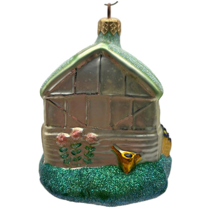 Patricia Breen From Our House With Love Green Glittered Roof Ornament 9800MIL