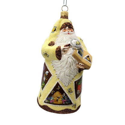 Patricia Breen Evans Santa Claus Bees Bug Stamps Christmas Holiday Tree Ornament