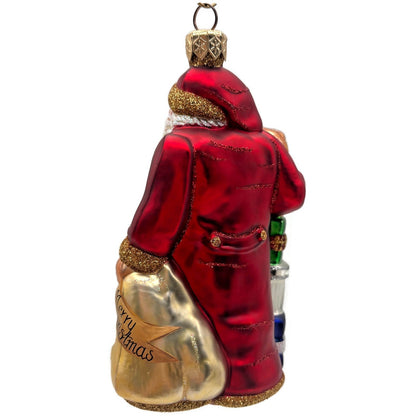 Patricia Breen Les Cadeaux Red Santa Teddy Bear Gifts Christmas Ornament 2103