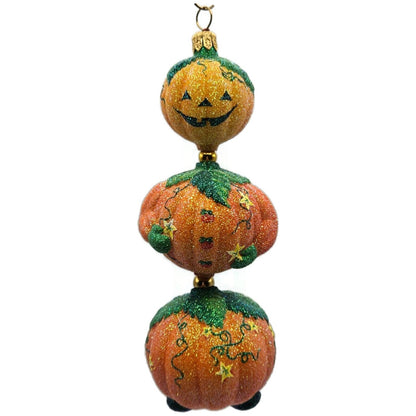 Patricia Breen Kinetic Pumpkinman Orange Jack-o-Lantern Stars Halloween Ornament
