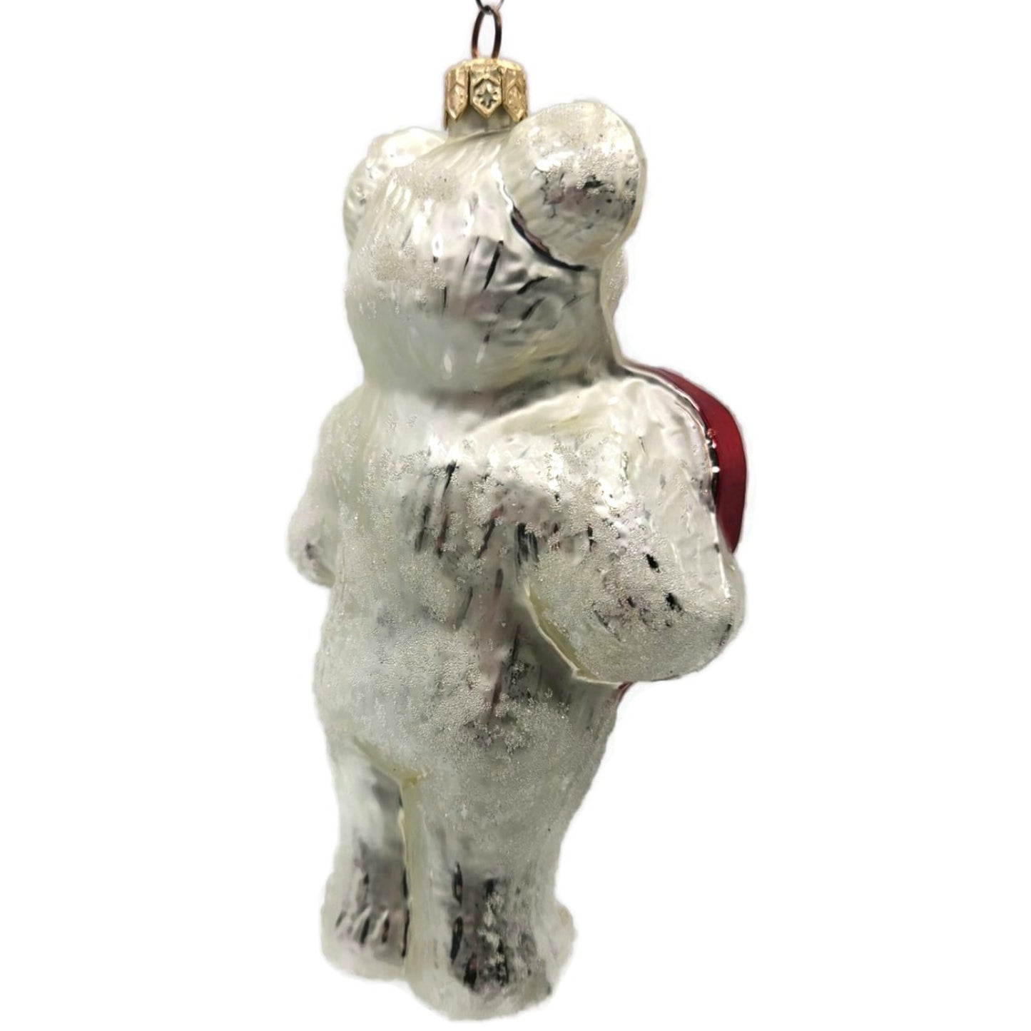 Christopher Radko Liberty Bear Patriotic Heart USA Christmas Ornament 98-205-0