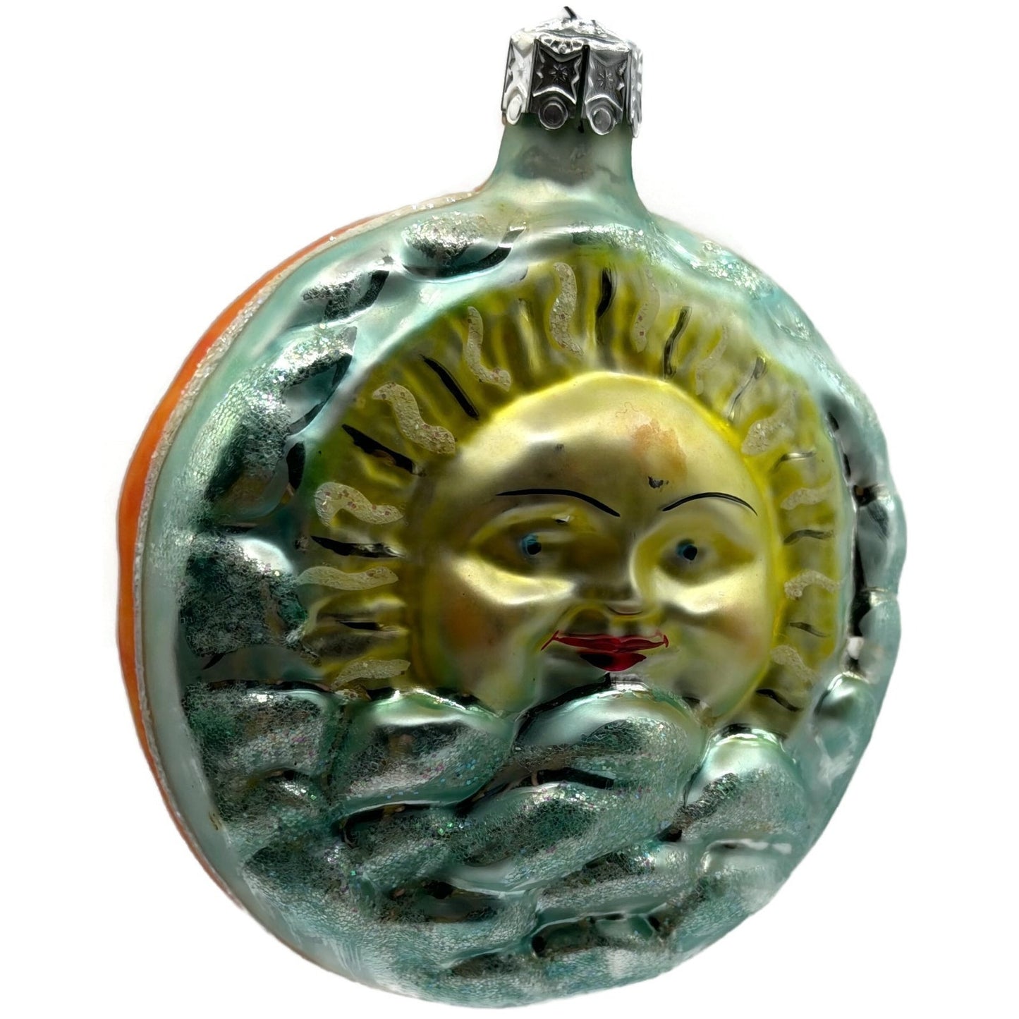 Christopher Radko Dawn & Dusk Double Sided Celestial Christmas Ornament 91-034-0