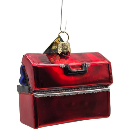 OWC Tool Box Hammer Red Christmas Tree Ornament Old World Christmas