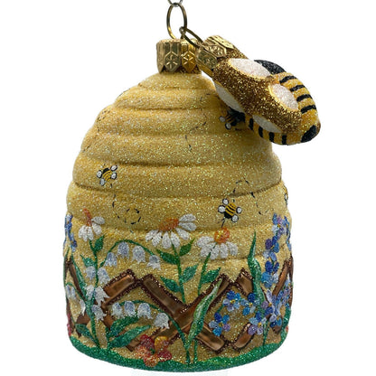 Patricia Breen Chelsea Beeskep Bees Flowers Spring Holiday Christmas Ornament